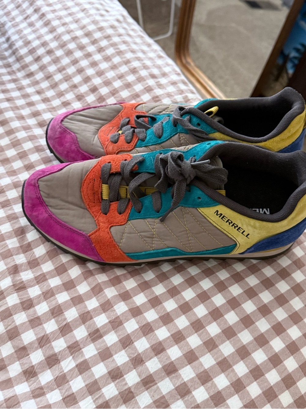 Merrell Women’s Alpine Multicolor Suede & Textile Sneakers